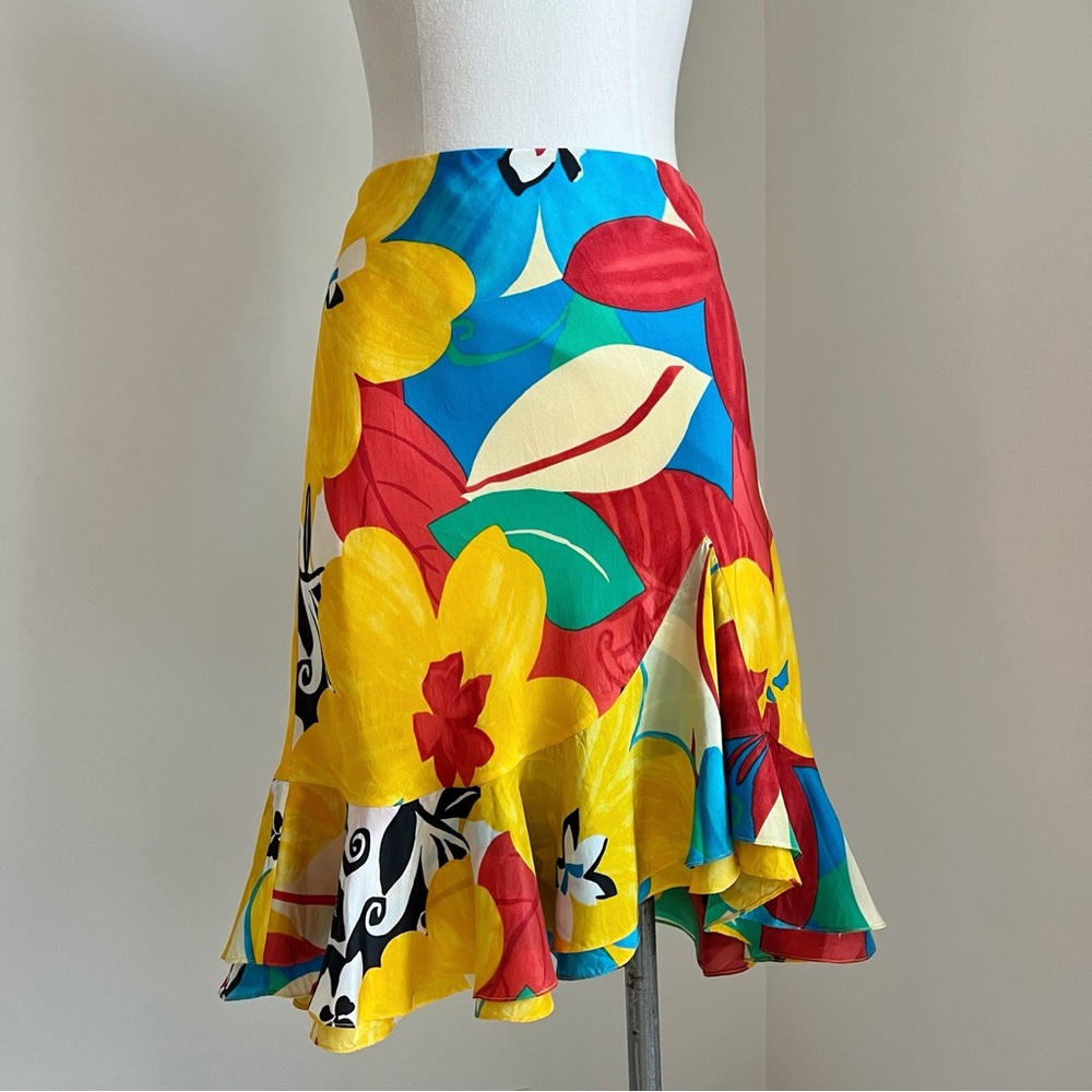 Ralph Lauren Silk Ruffle Hem Skirt Sz. 10/12